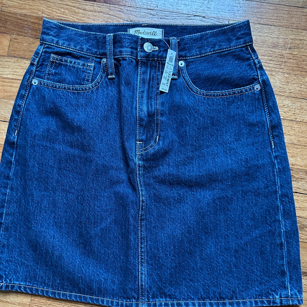 Madewell Blue Mini Pencil Skirt Casual